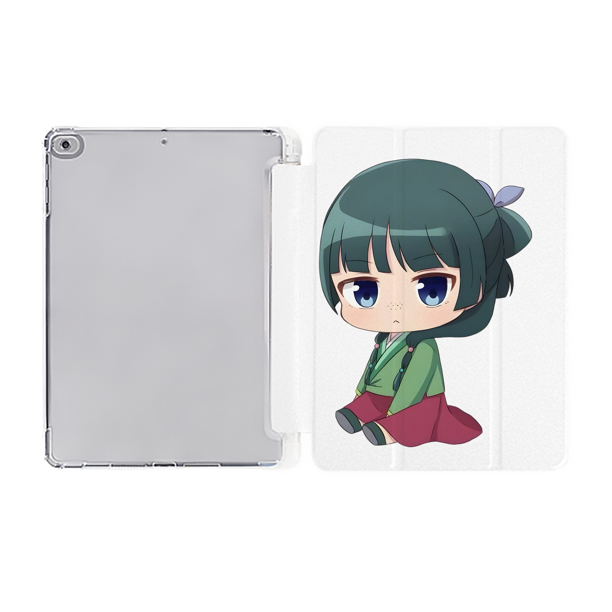 （画像用） 薬屋のひとりごと The Apothecary Diaries IPad ケース ペン収納付き 三つ折りスタンド PUレザー×シリコン 対応機種9.5/10.5/10.9インチ